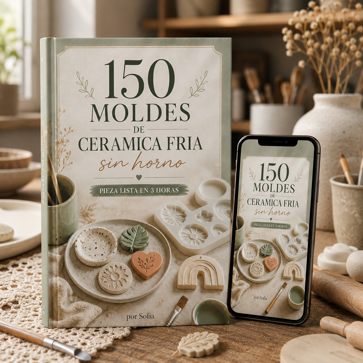 150 MOLDES DE CERAMICA FRIA+ 6 BONOS